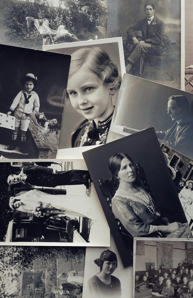 Photo by Suzy Hazelwood A nostalgic collection of black and white family portraits and scenes from the past.